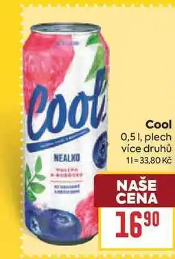 Billa Cool 0,51, plech nabídka