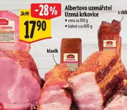 Albert Albertovo uzenářství Uzená krkovice nabídka