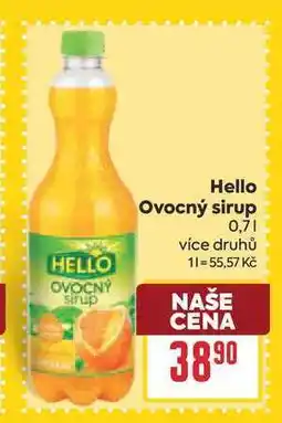 Billa Hello Ovocný sirup nabídka