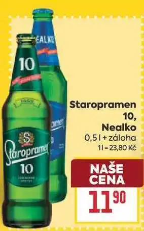 Billa Staropramen Nealko nabídka