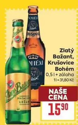 Billa Krušovice Bohém nabídka