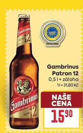 Billa Gambrinus Patron 12 nabídka
