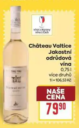 Billa Château Valtice Jakostní odrůdová vína nabídka