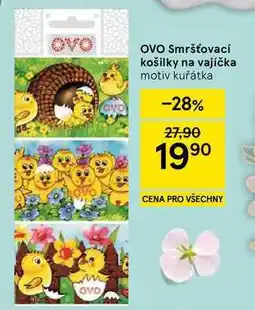 Tesco OVO Smršťovací košilky na vajíčka, motiv kuřátka nabídka