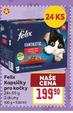 Billa Felix Kapsičky pro kočky 24× nabídka
