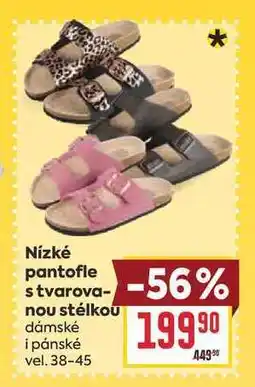 Billa Nízké pantofle s tvarovanou stélkou dámské i pánské vel. 38-45 nabídka