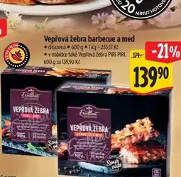 Albert Vepřová žebra barbecue a med nabídka