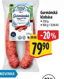 Albert Gurmánská klobása nabídka