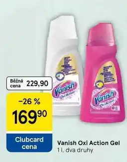Tesco Vanish Oxi Action Gel, 1 l, dva druhy nabídka