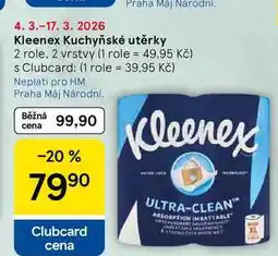 Tesco Kleenex Kuchyňské utěrky, 2 role. 2 vrstvy nabídka