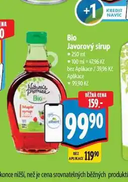 Albert Bio Javorový sirup nabídka