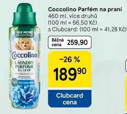 Tesco Coccolino Parfém na praní, 460 ml, více druhů nabídka