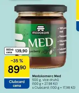Tesco Medokomerc Med, 500 g, více druhů nabídka