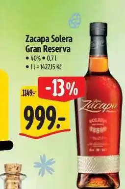 Albert Zacapa Solera Gran Reserva nabídka