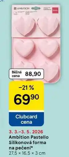 Tesco Ambition Pastello Silikonová forma na pečení, 27.5 x 16.5 x 3 cm nabídka