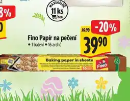 Albert Fino Papír na pečení 1 balení 16 archů nabídka