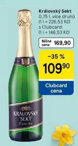 Tesco Královský Sekt, 0.75 l, více druhů nabídka