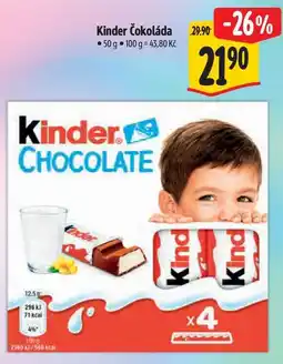 Albert Kinder Čokoláda nabídka