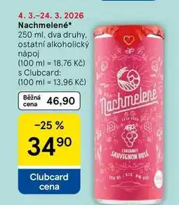 Tesco Nachmelené, 250 ml, dva druhy nabídka