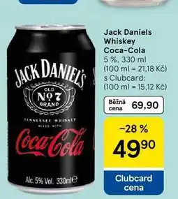 Tesco Jack Daniels Whiskey Coca-Cola 5 % nabídka