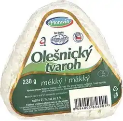 Albert Olešnický tvaroh 230g, vybrané druhy nabídka