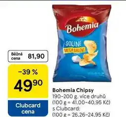 Tesco Bohemia Chipsy, 190-200 g, více druhů nabídka