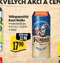 Albert Velkopopovický Kozel Nealko nabídka