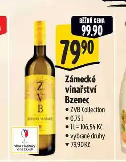 Albert Zámecké vinařství Bzenec nabídka