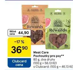 Tesco Meat Care Pochoutky pro psy, 80 g, dva druhy nabídka