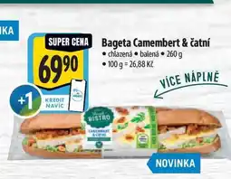 Albert Bageta Camembert & čatní nabídka