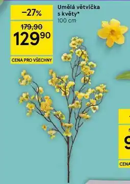 Tesco Umělá větvička s květy, 100 cm nabídka