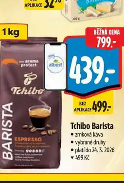 Albert Tchibo Barista zrnková káva nabídka