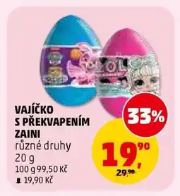 Penny Market VAJÍČKO S PŘEKVAPENÍM ZAINI nabídka