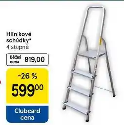 Tesco Hliníkové schůdky, 4 stupně nabídka