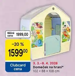 Tesco Domeček na hraní, 102 x 88 x 108 cm nabídka