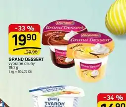Flop Grand Dessert nabídka