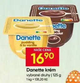 Hruška Danone Danette Mléčný dezert s vanilkovou příchutí nabídka