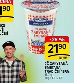 Flop JČ ZAKYSANÁ SMETANA TRADIČNÍ 18% nabídka