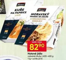 Hruška Hamé Hotové jídlo vybrané druhy nabídka