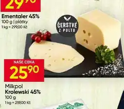 Hruška Milkpol Krolewski 45% nabídka