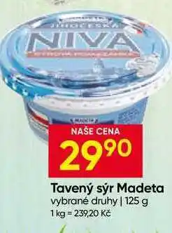 Hruška Madeta Tavený sýr vybrané druhy nabídka