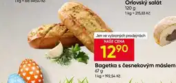 Hruška Bagetka s česnekovým máslem nabídka