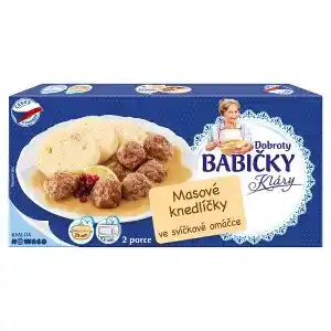 Hruška Nowaco Dobroty Babičky Kláry Masové knedlíčky ve svíčkové omáčce 450g nabídka