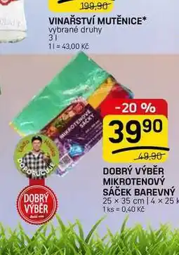 Flop DOBRÝ VÝBĚR MIKROTENOVÝ SÁČEK BAREVNÝ 25 x 35 cm 14 x 25 k nabídka