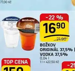 Flop BOŽKOV ORIGINÁL 37,5% VODKA 37,5% nabídka
