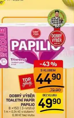 Flop DOBRÝ VÝBĚR TOALETNÍ PAPÍR 8 x150 nabídka