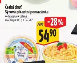 Albert Česká chuť Sýrová pikantní pomazánka nabídka