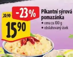 Albert Pikantní sýrová pomazánka nabídka