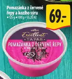 Albert Pomazánka z červené řepy a kozího sýru nabídka