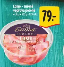Albert Lomo - sušená vepřová pečeně nabídka